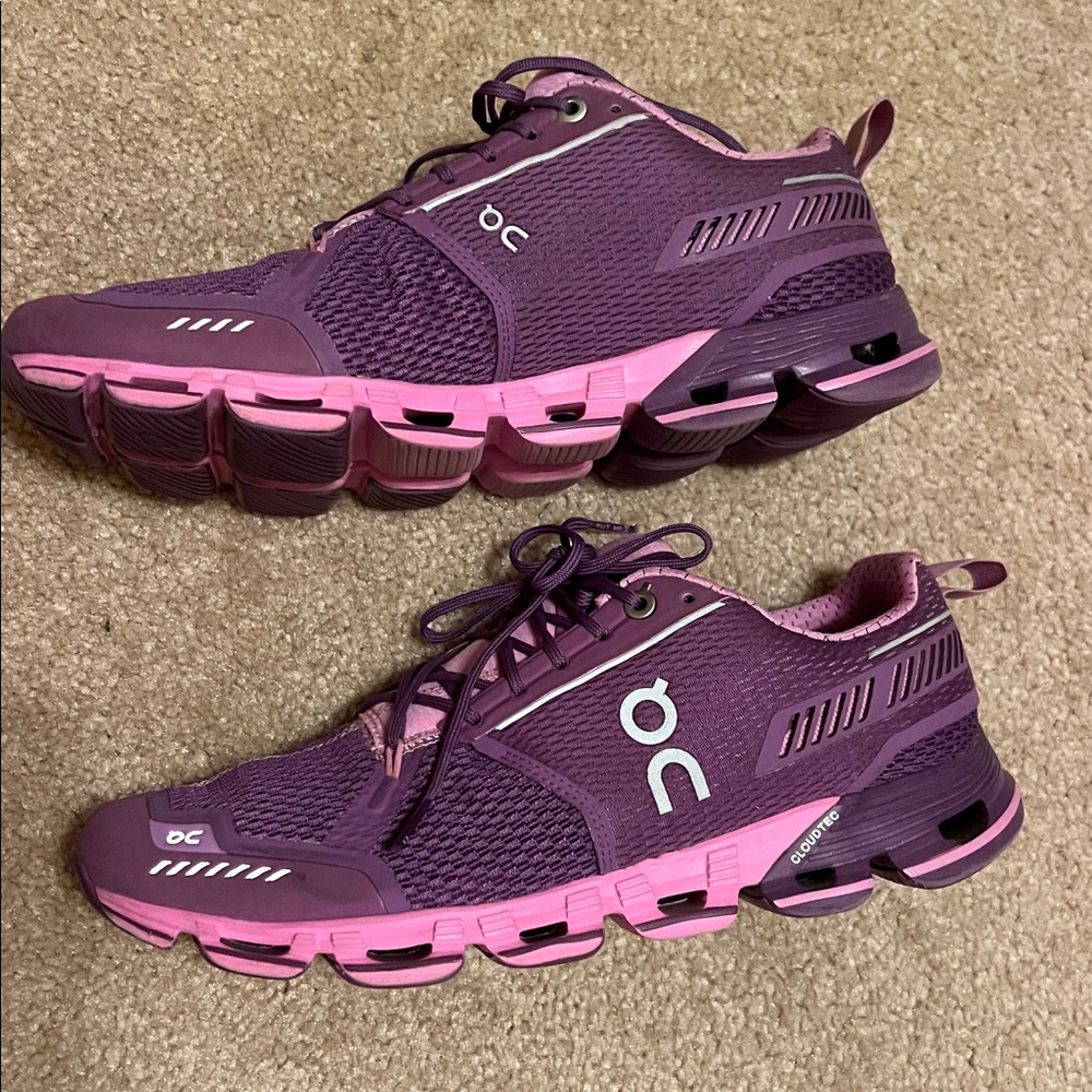 On cloud 8.5 Women's Athletic Shoes in Purple and Pink - Picture 4 of 12